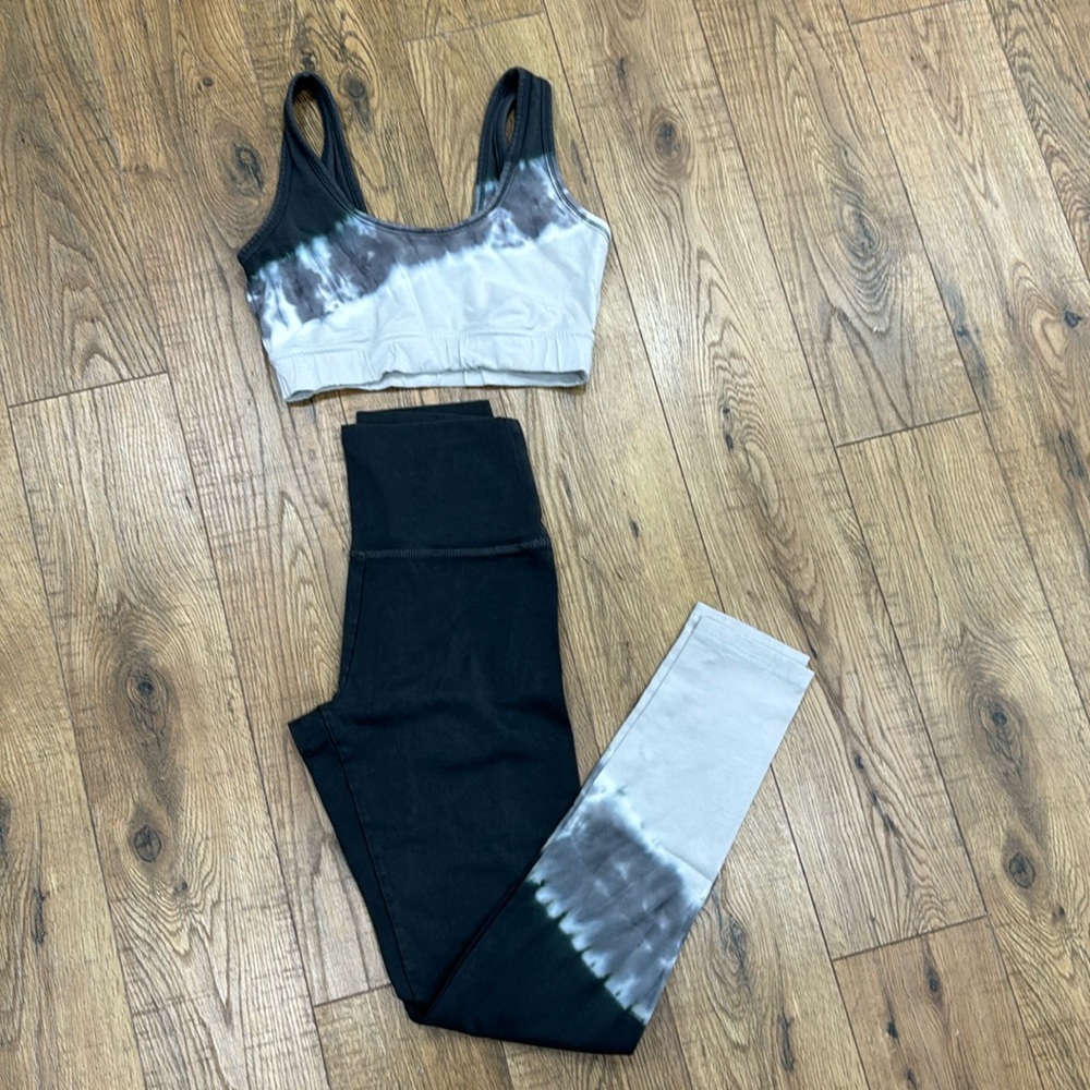 Aerie Offline Cotton Tie Dye Workout Set